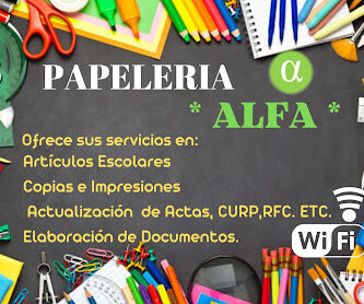 Papelería Alfa